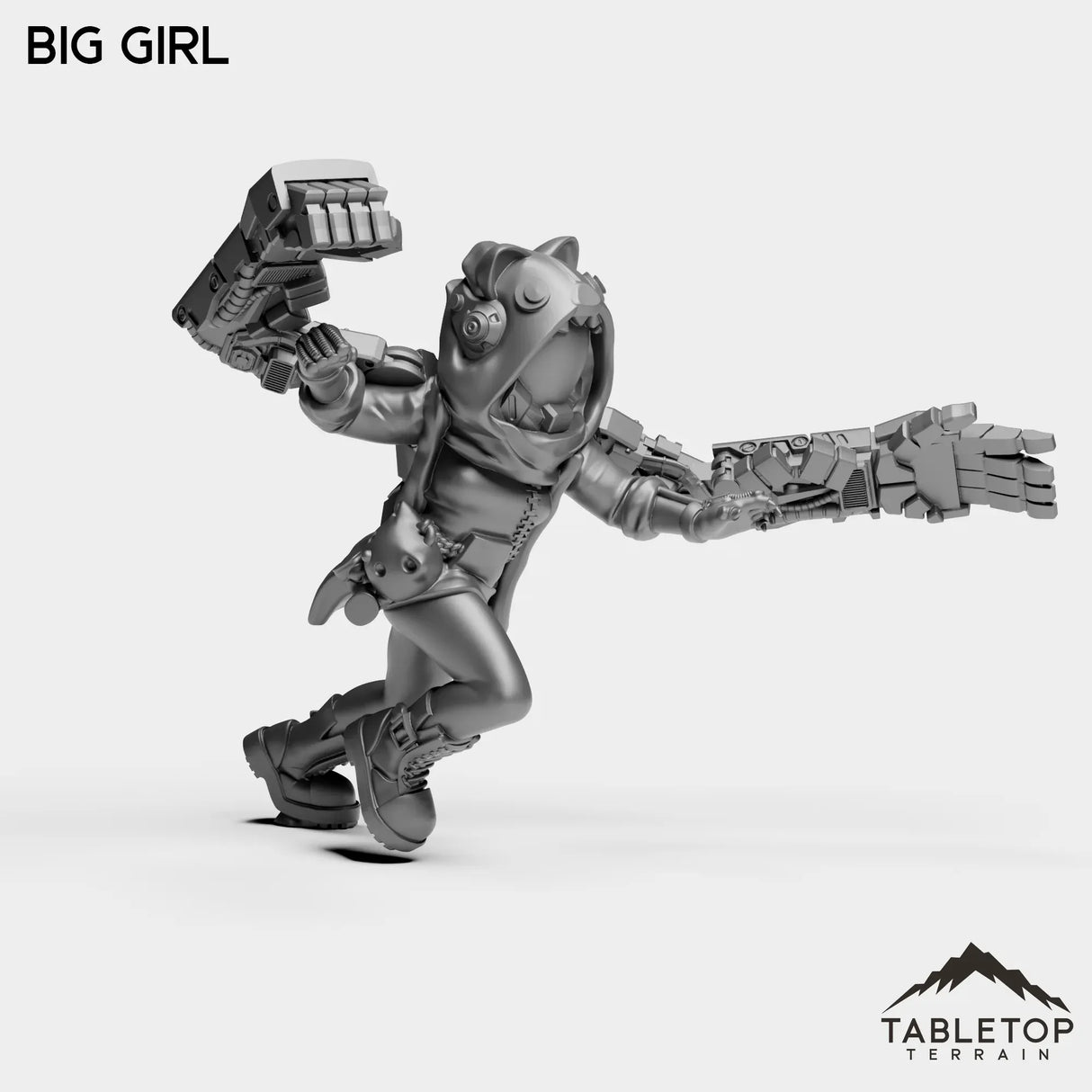 Tabletop Terrain Miniature Big Girl - Onlookers