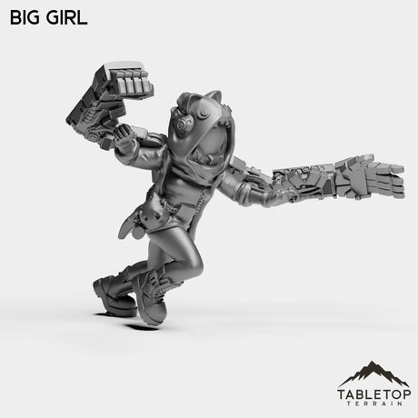 Tabletop Terrain Miniature Big Girl - Onlookers