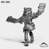 Tabletop Terrain Miniature Big Girl - Onlookers