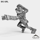 Tabletop Terrain Miniature Big Girl - Onlookers