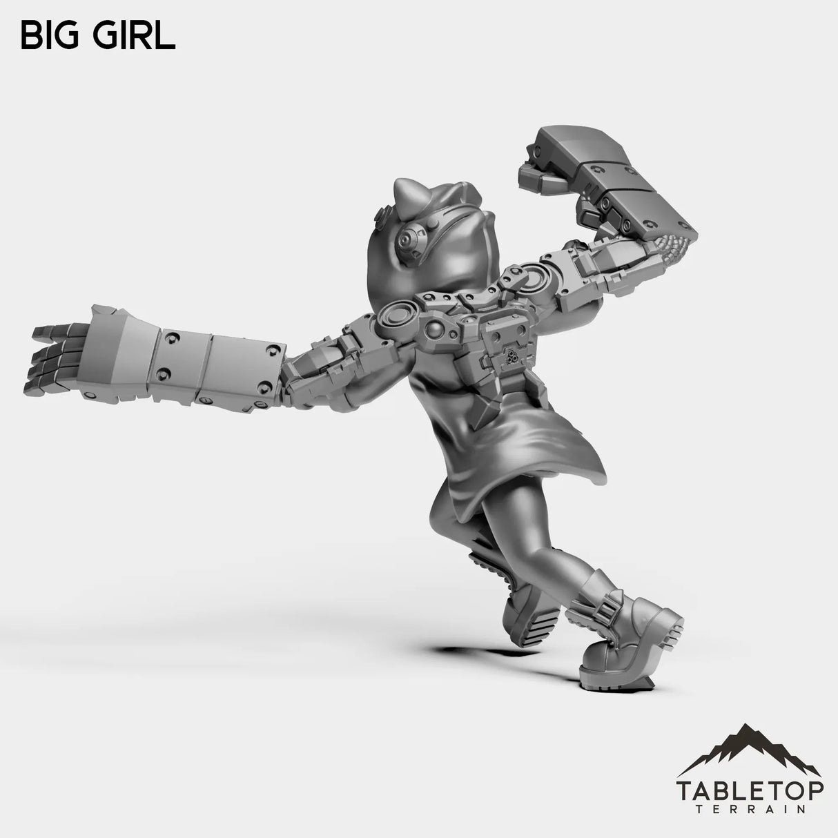 Tabletop Terrain Miniature Big Girl - Onlookers