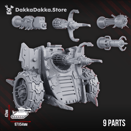 Tabletop Terrain Miniature Big Wheelz Gat