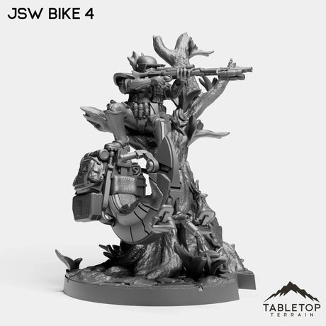 Tabletop Terrain Miniature Biker 4 JSW Bikers