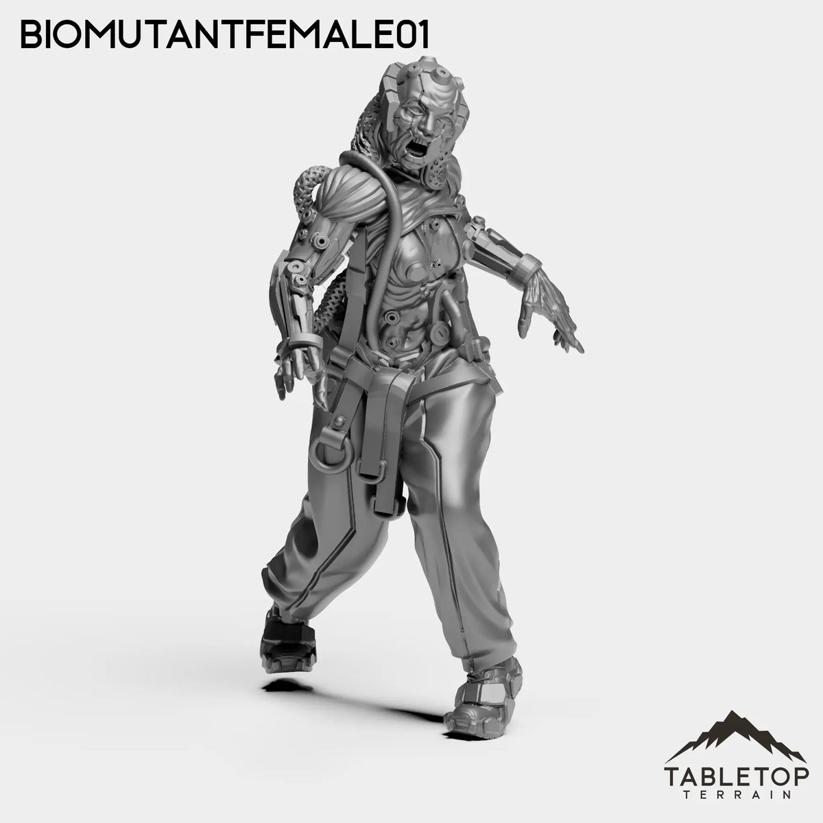 Tabletop Terrain Miniature BioMutantFemale01 SubjectONE-F - MISC