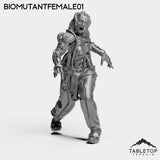 Tabletop Terrain Miniature BioMutantFemale01 SubjectONE-F - MISC