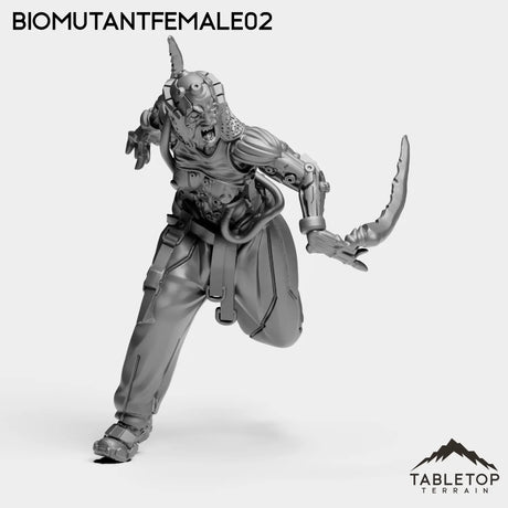 Tabletop Terrain Miniature BioMutantFemale02 SubjectONE-F - MISC