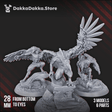 Tabletop Terrain Miniature Birdfused Wings Squad (x3)