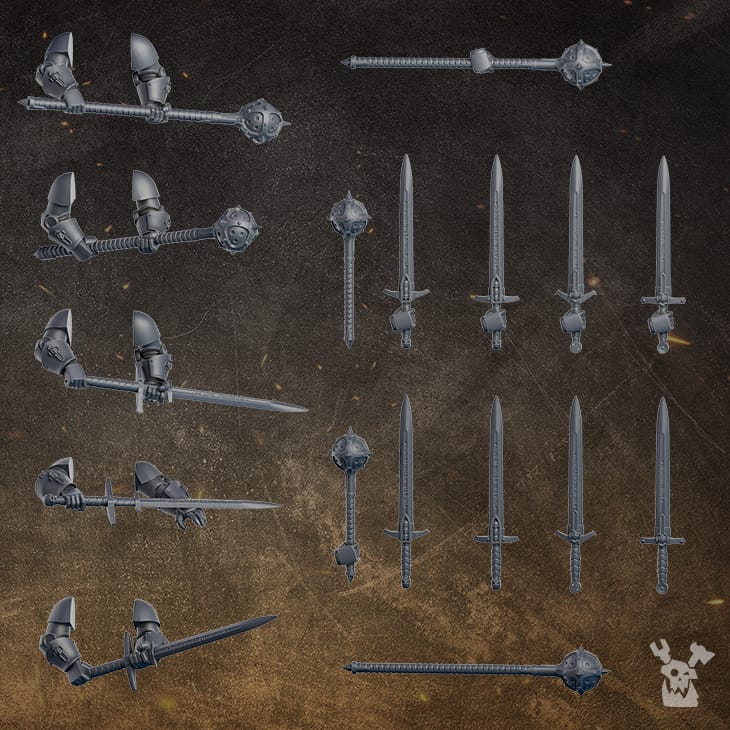 Tabletop Terrain Miniature Black Gryphons Assembly Kit