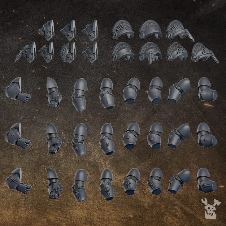 Tabletop Terrain Miniature Black Gryphons Assembly Kit