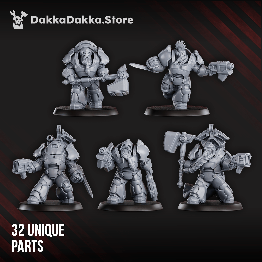 Tabletop Terrain Miniature Black Mountain Guardians