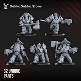 Tabletop Terrain Miniature Black Mountain Guardians