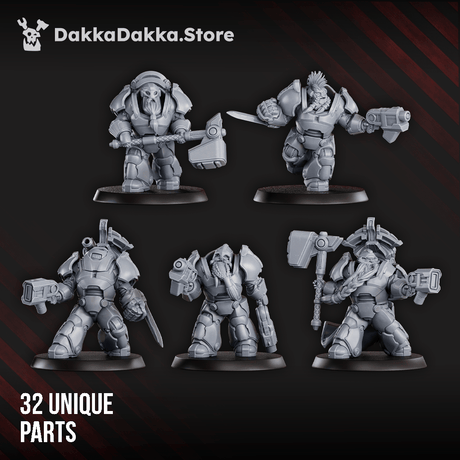 Tabletop Terrain Miniature Black Mountain Guardians