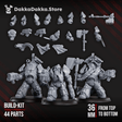 Tabletop Terrain Miniature Black Mountain Guardians