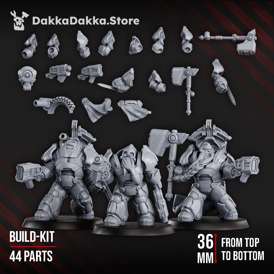 Tabletop Terrain Miniature Black Mountain Guardians