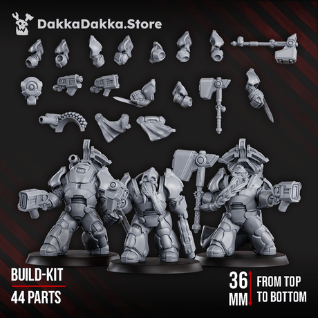 Tabletop Terrain Miniature Black Mountain Guardians