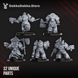 Tabletop Terrain Miniature Black Mountain Guardians