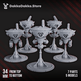 Tabletop Terrain Miniature Black Sun Covenant Drones
