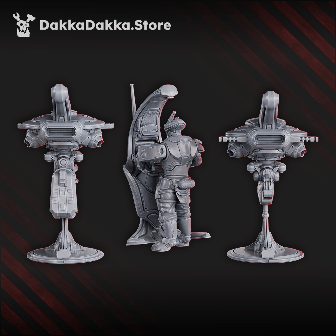 Tabletop Terrain Miniature Black Sun Covenant Drones Upgrade