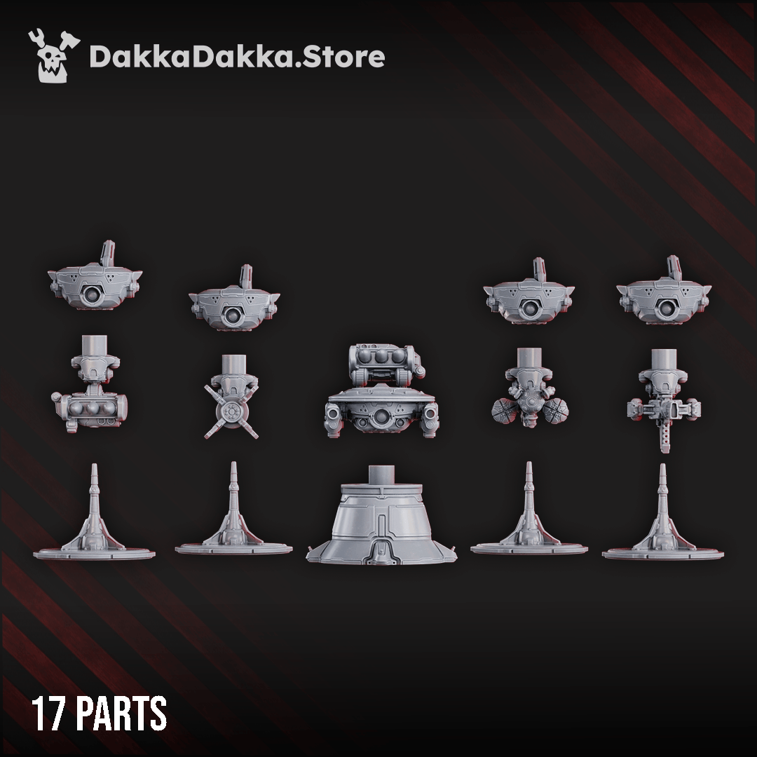 Tabletop Terrain Miniature Black Sun Covenant Drones Upgrade