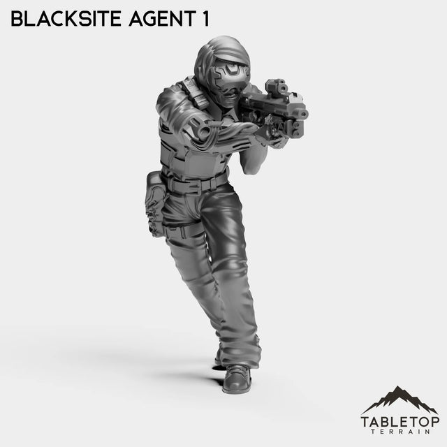 Tabletop Terrain Miniature Blacksite Agent 1 Blacksite Agent - Nakamura Strike Team