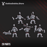 Tabletop Terrain Miniature Blak Orcs Mob