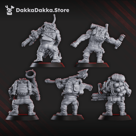 Tabletop Terrain Miniature Blak Orcs Mob