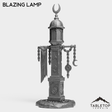 Tabletop Terrain Miniature Blazing Lamp - Grimdark Terrain