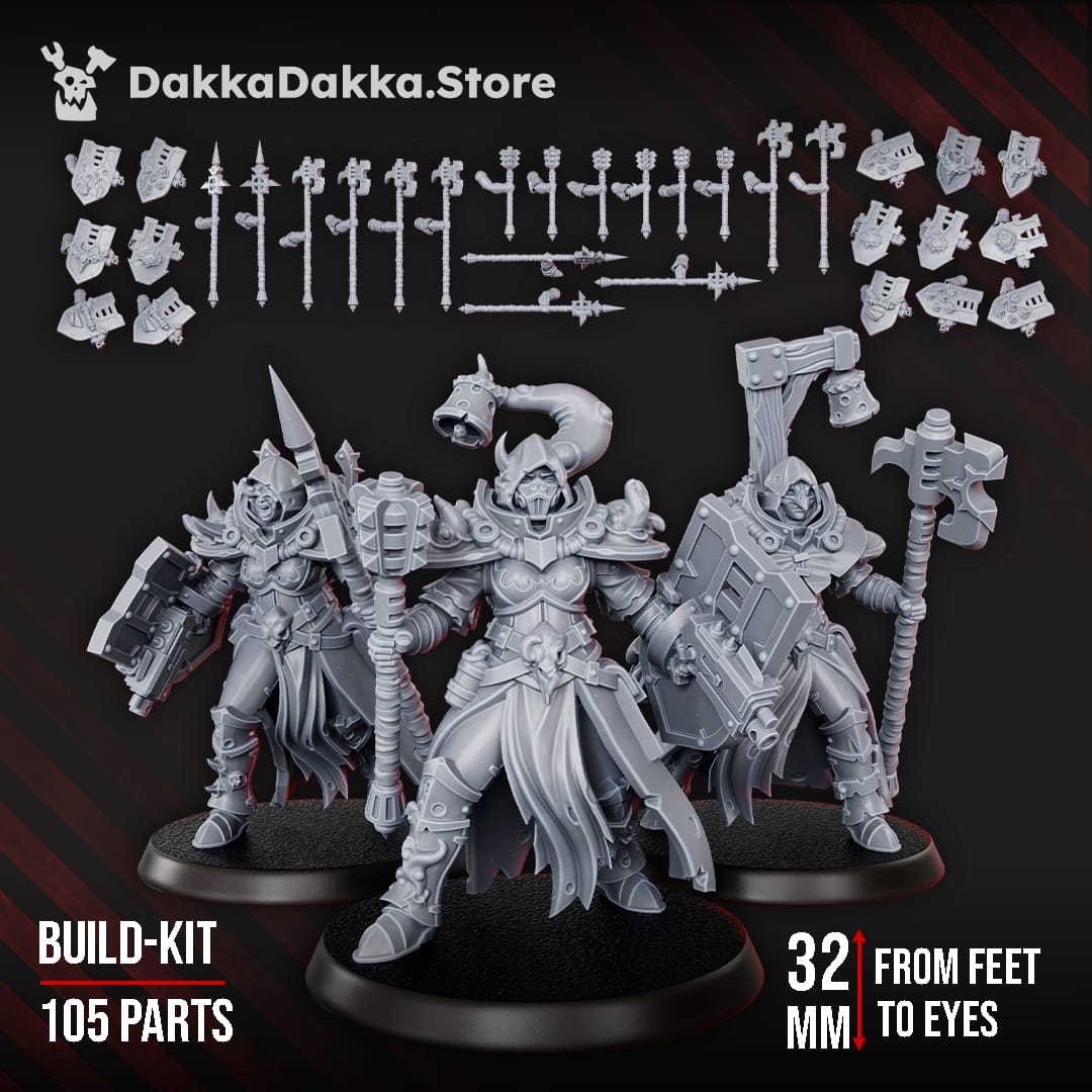 Tabletop Terrain Miniature Blightshield Witches Squad (build kit)