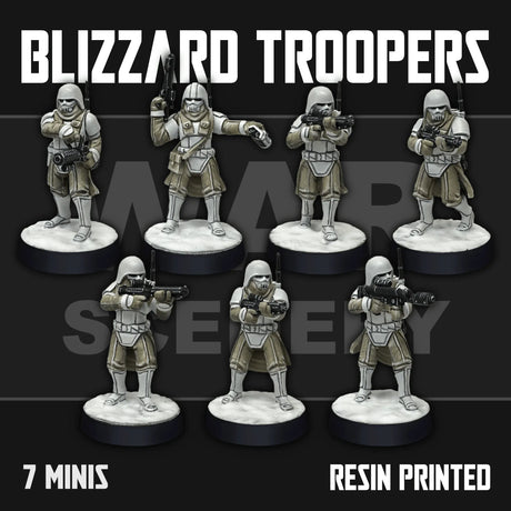 Tabletop Terrain Miniature Blizzard Troopers