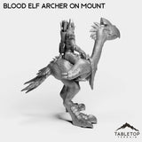 Tabletop Terrain Miniature Blood Elf Archer on Mount