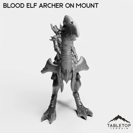 Tabletop Terrain Miniature Blood Elf Archer on Mount