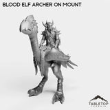 Tabletop Terrain Miniature Blood Elf Archer on Mount
