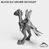 Tabletop Terrain Miniature Blood Elf Archer on Mount