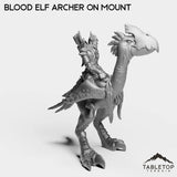 Tabletop Terrain Miniature Blood Elf Archer on Mount