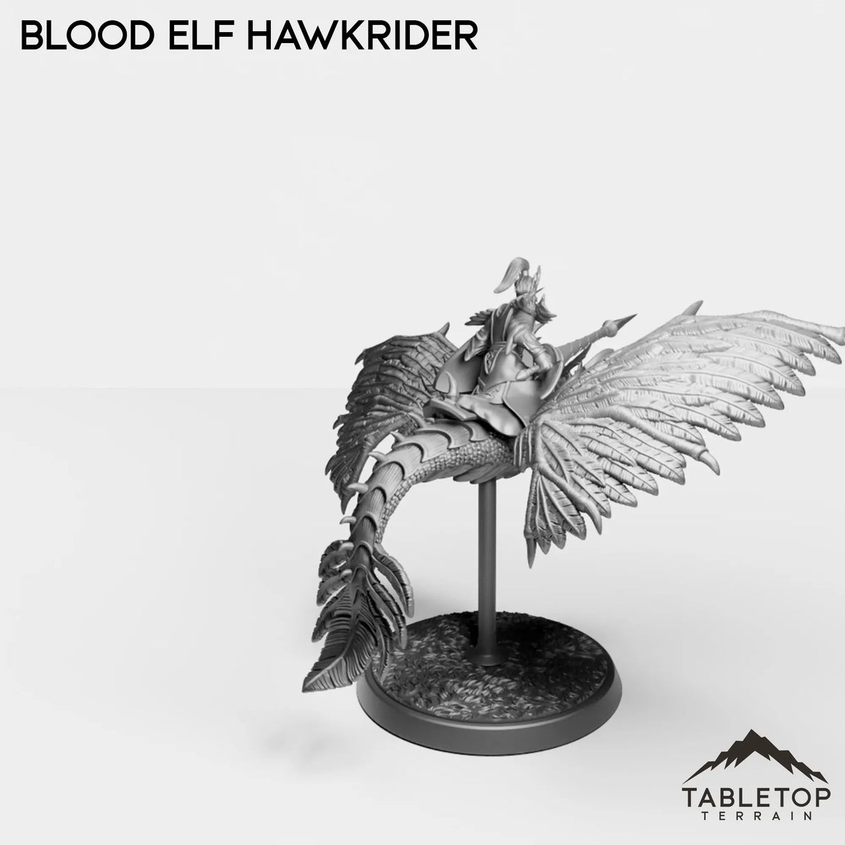 Tabletop Terrain Miniature Blood Elf Hawk Rider