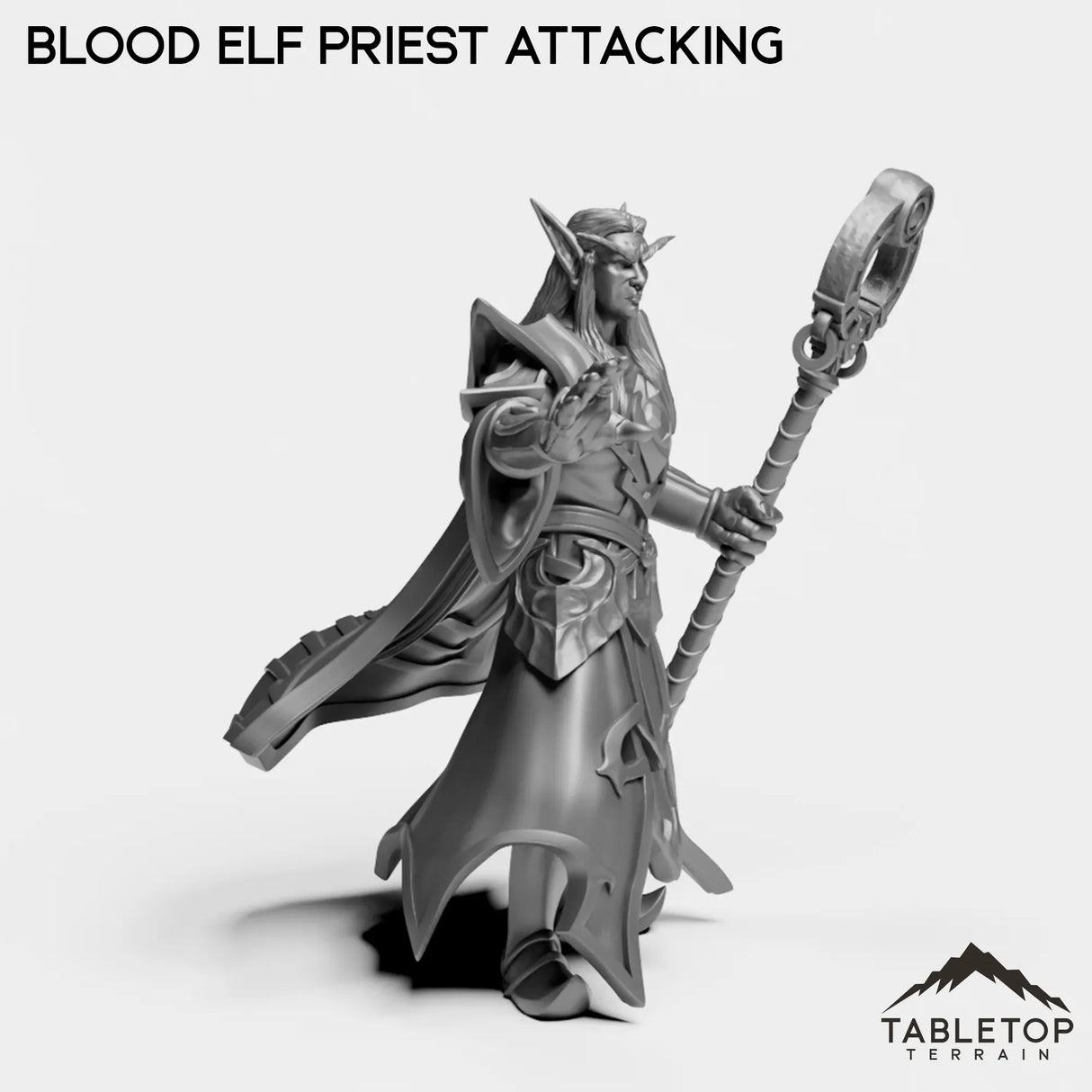 Tabletop Terrain Miniature Blood Elf Priest