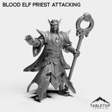 Tabletop Terrain Miniature Blood Elf Priest Attacking Blood Elf Priest