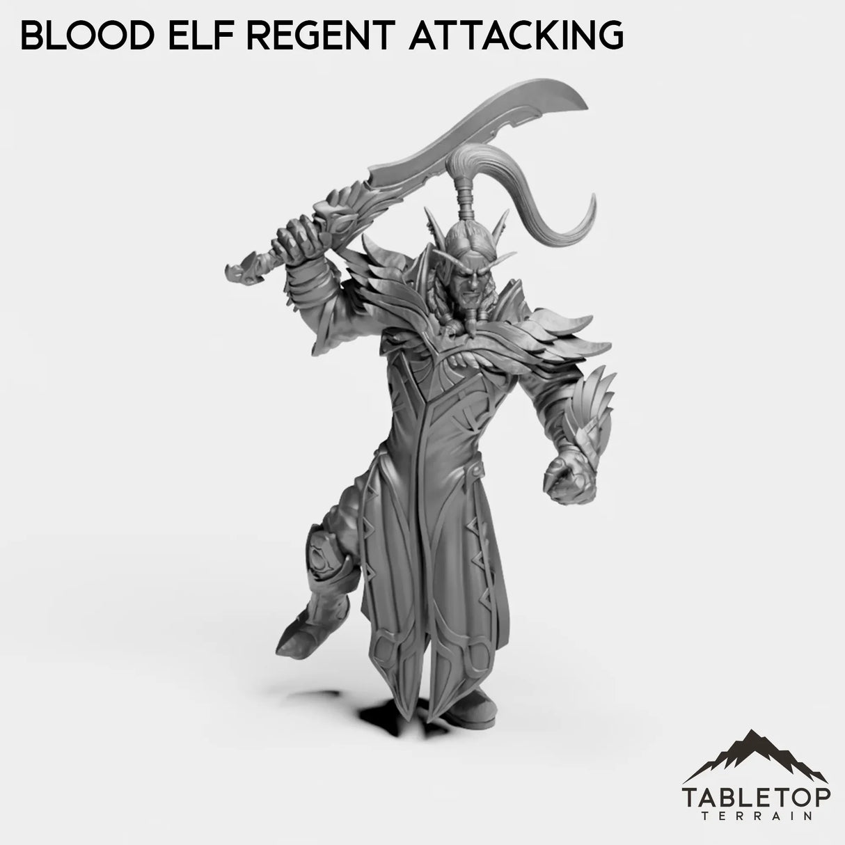 Tabletop Terrain Miniature Blood Elf Regent Attacking Blood Elf Regent
