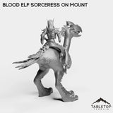 Tabletop Terrain Miniature Blood Elf Sorceress on Mount