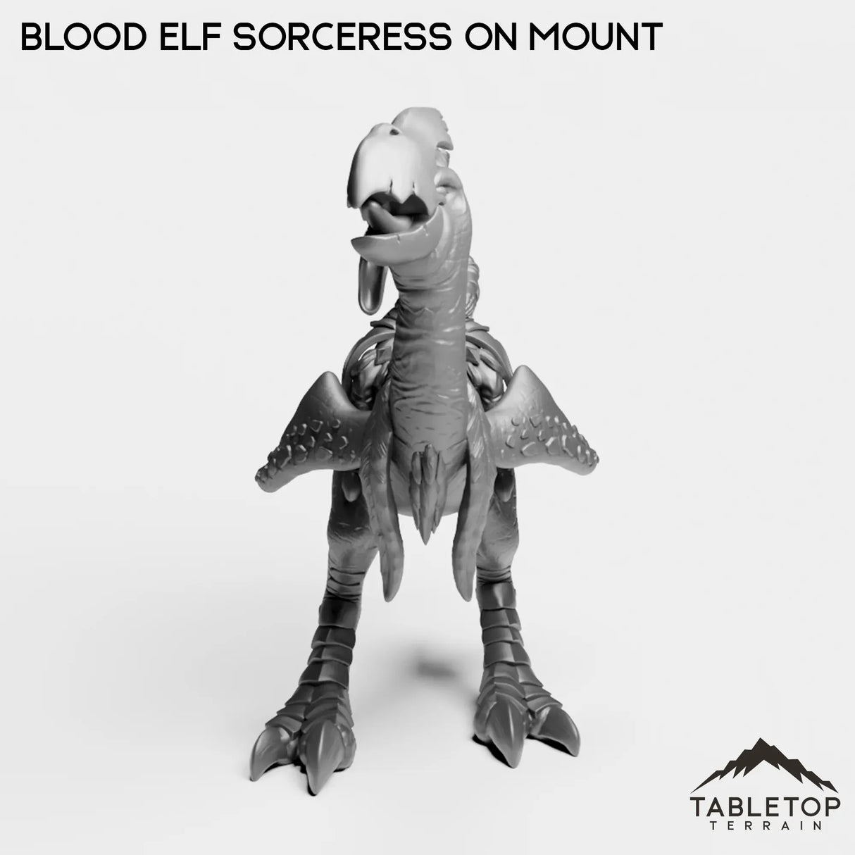Tabletop Terrain Miniature Blood Elf Sorceress on Mount