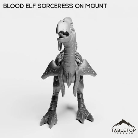 Tabletop Terrain Miniature Blood Elf Sorceress on Mount