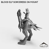 Tabletop Terrain Miniature Blood Elf Sorceress on Mount