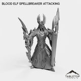 Tabletop Terrain Miniature Blood Elf Spellbreaker Attacking Blood Elf Spellbreaker