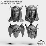 Tabletop Terrain Miniature Blood Elf Starters Female