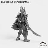 Tabletop Terrain Miniature Blood Elf Swordsman