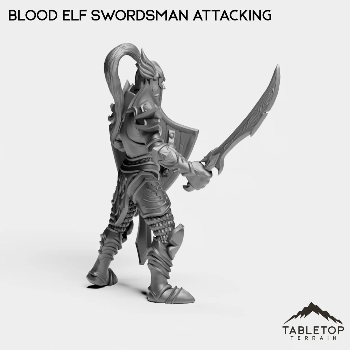 Tabletop Terrain Miniature Blood Elf Swordsman