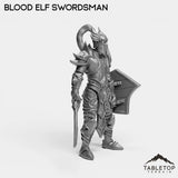 Tabletop Terrain Miniature Blood Elf Swordsman