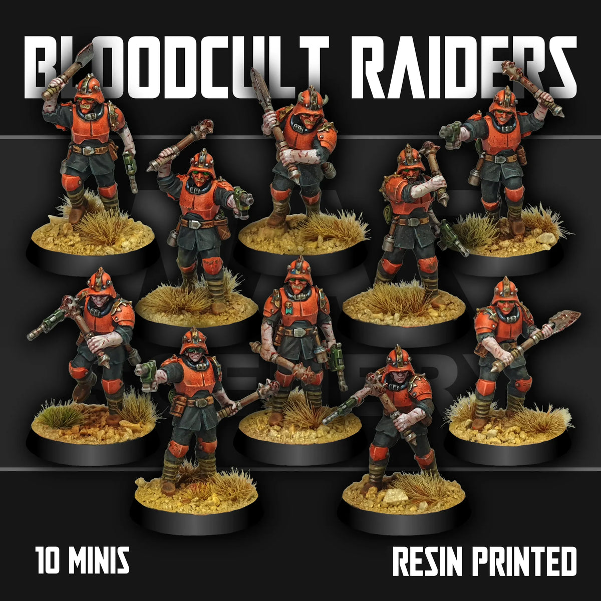 Tabletop Terrain Miniature Bloodcult Raiders