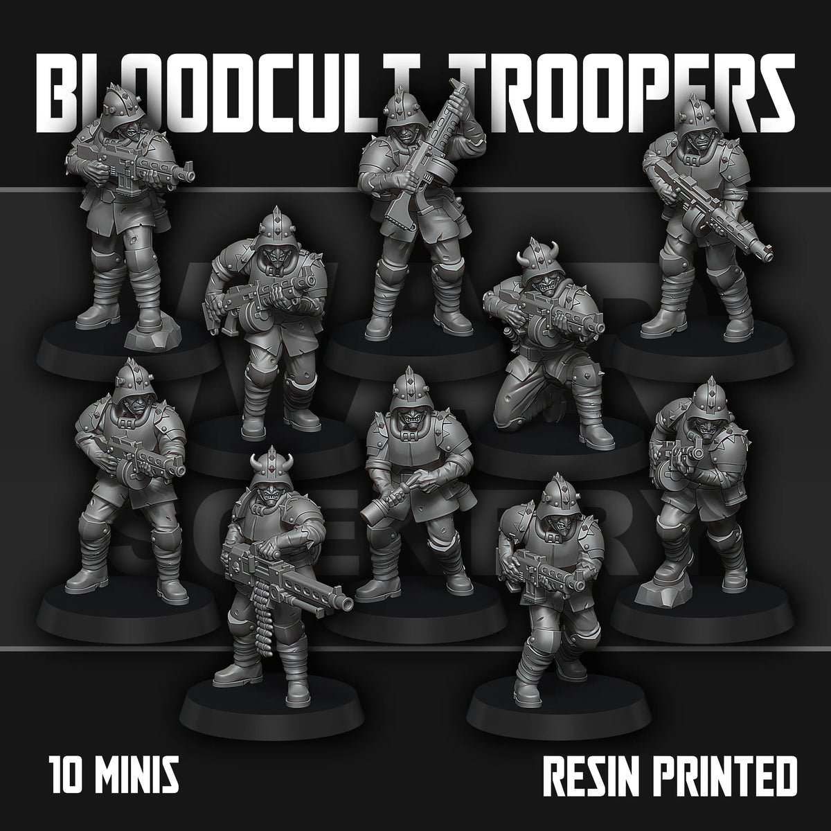 Tabletop Terrain Miniature Bloodcult Stormtroopers
