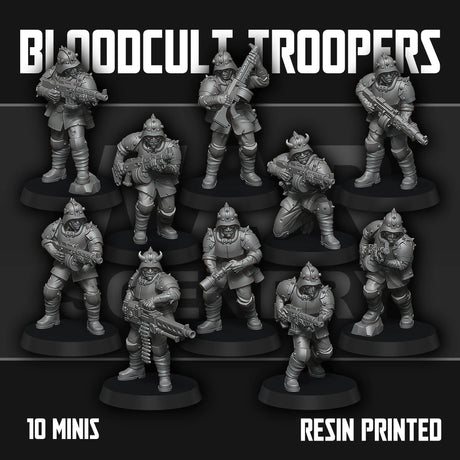 Tabletop Terrain Miniature Bloodcult Stormtroopers